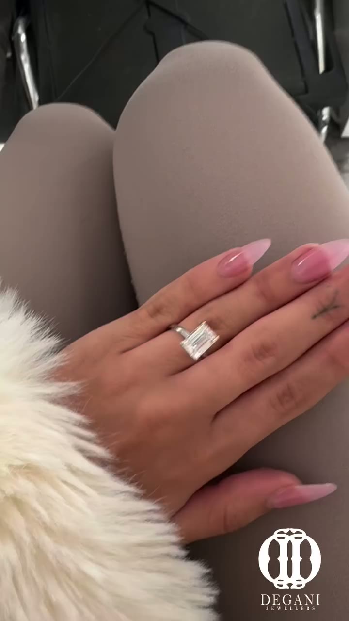 Isolde Solitaire — Platinum · cathedral set