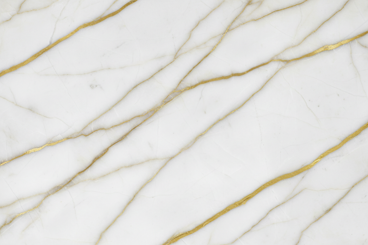 white marble background with gold lines